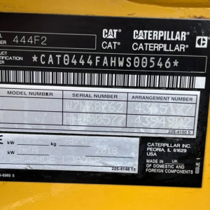 Caterpillar 444F2 2018